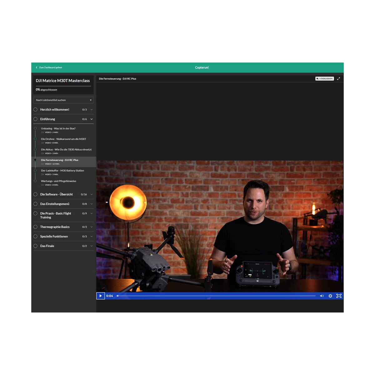 DJI Matrice M30/T - MasterClass Online Schulung - 1 Zugang