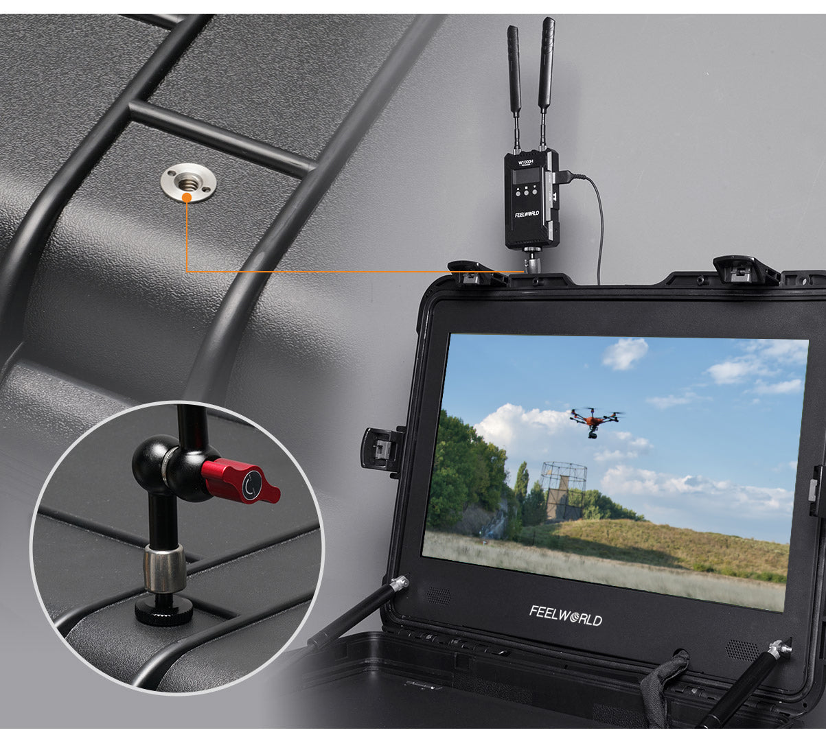 Feelworld 21,5" Monitorkoffer-Set