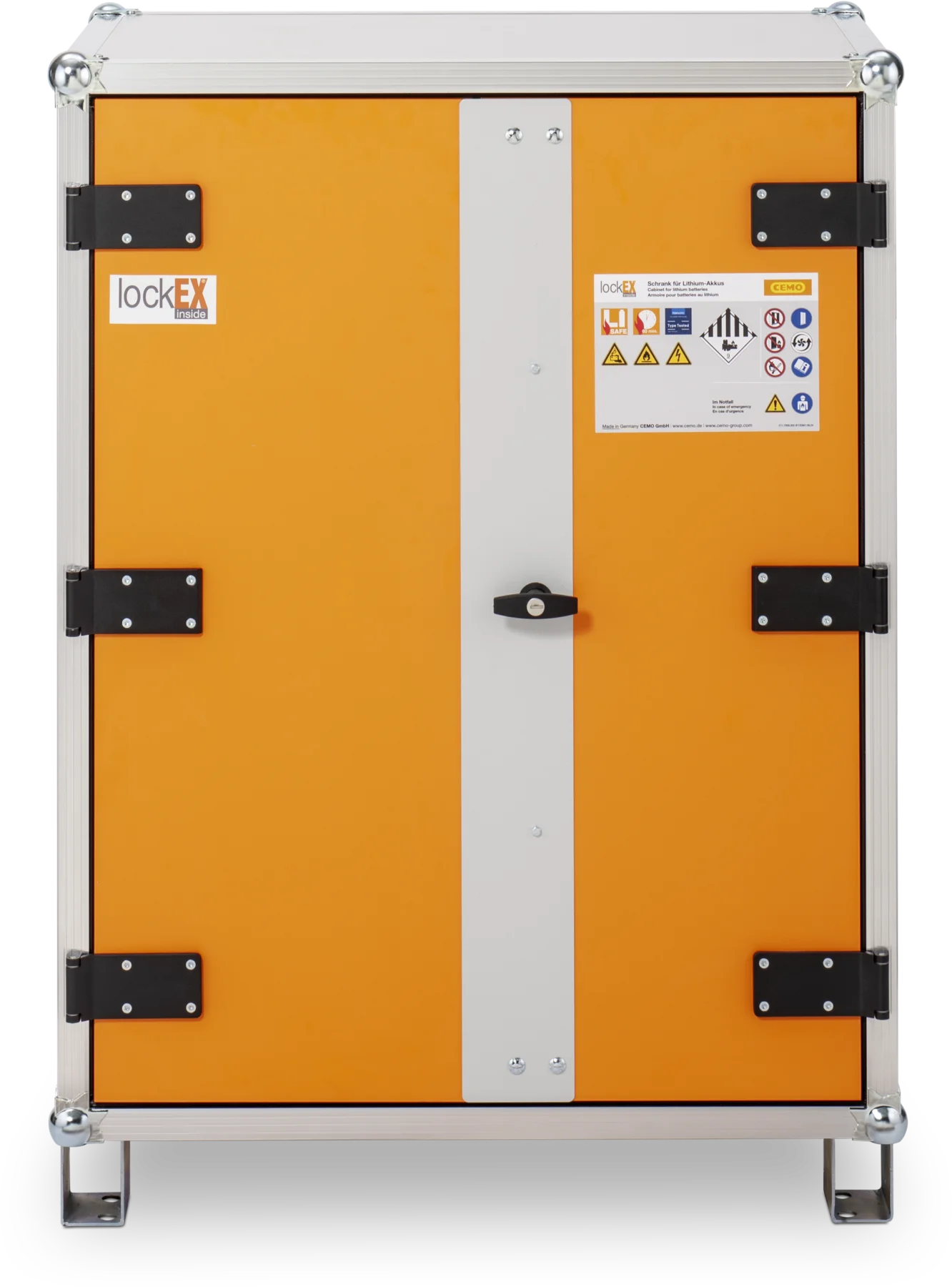 CEMO Akku-Lagerschrank 8/10, mit Füßen