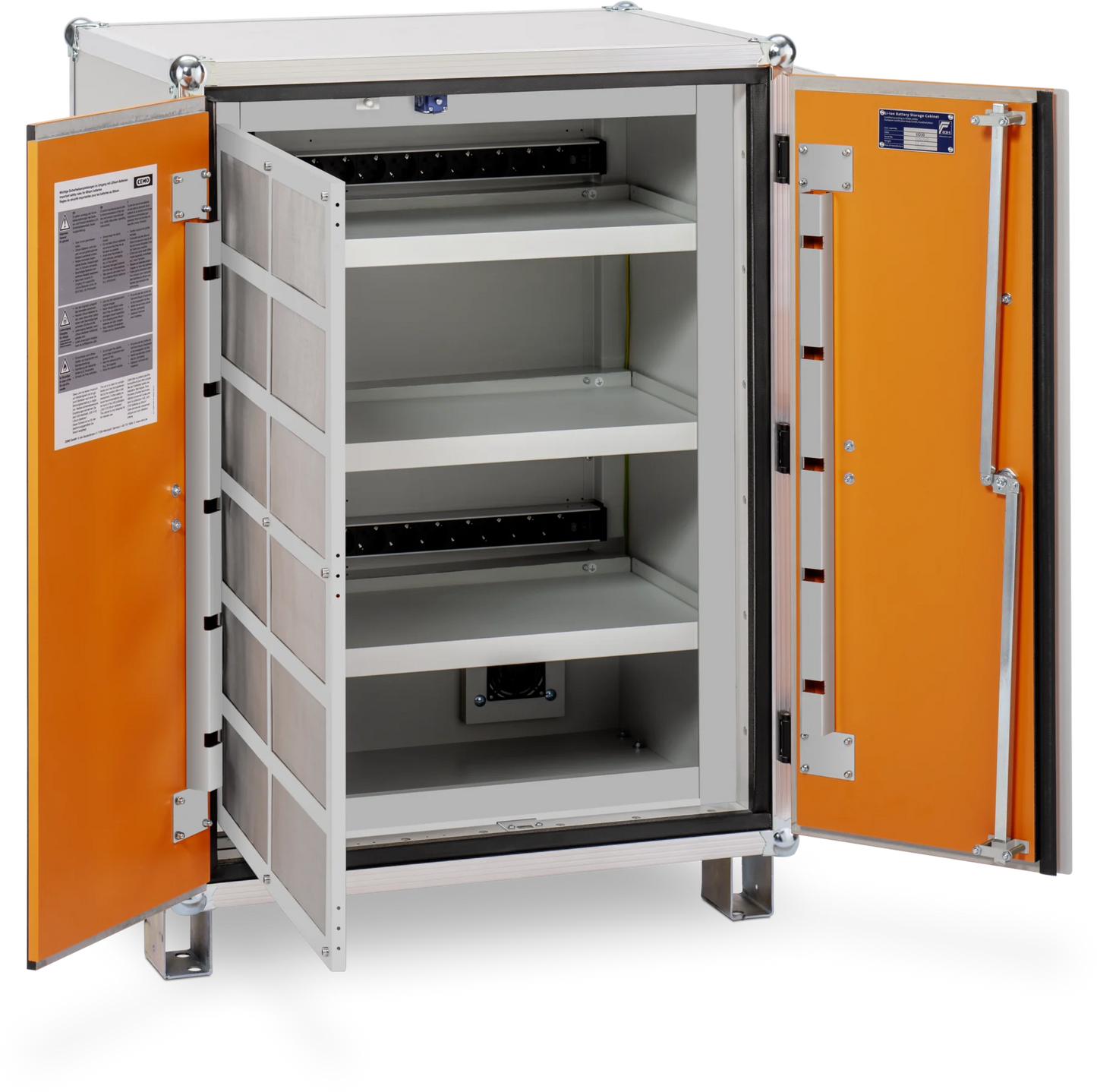 CEMO Akku-Ladeschrank Premium Plus 8/10, 230 V mit Füßen