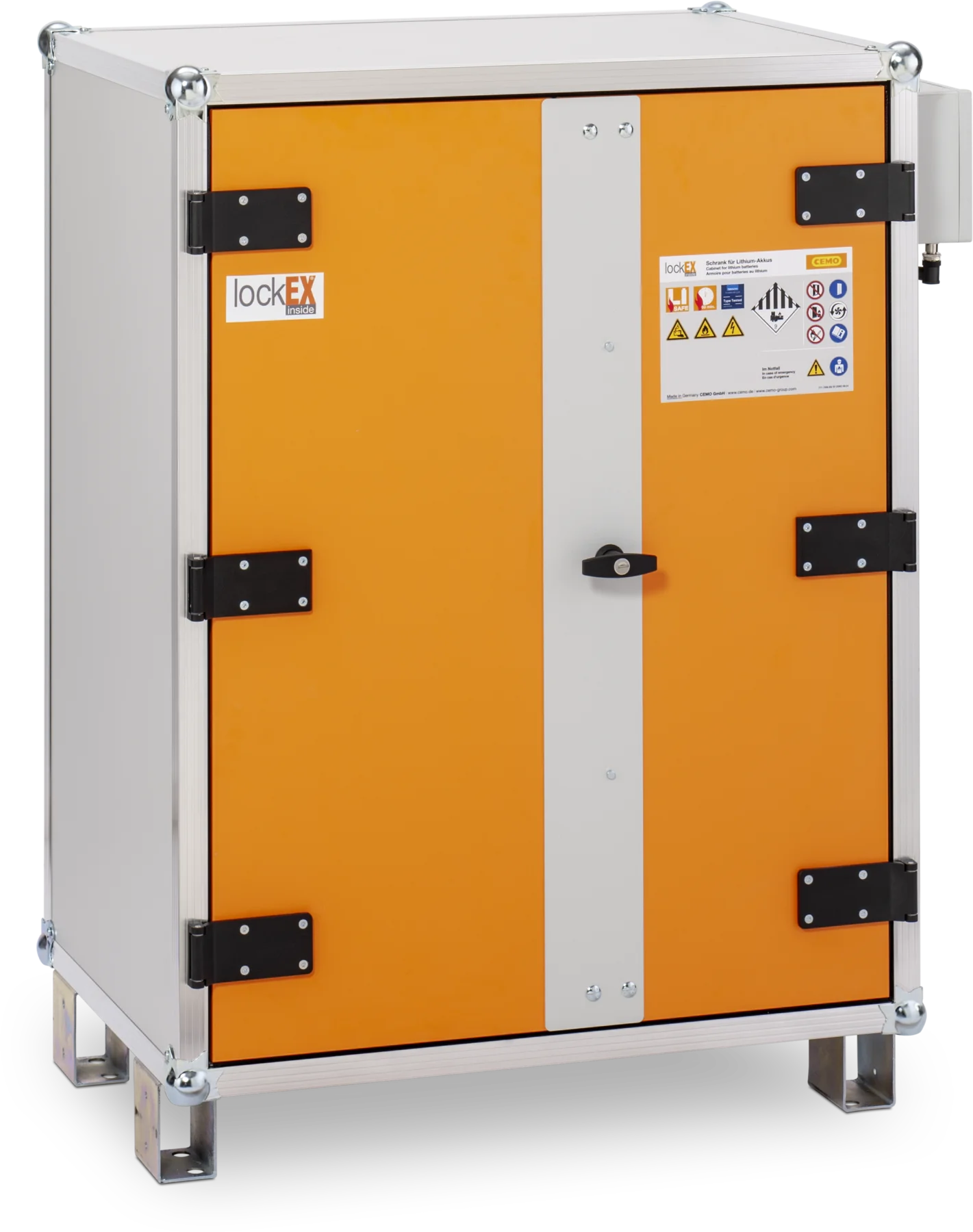 CEMO Akku-Ladeschrank Premium Plus 8/10, 400 V mit Füßen